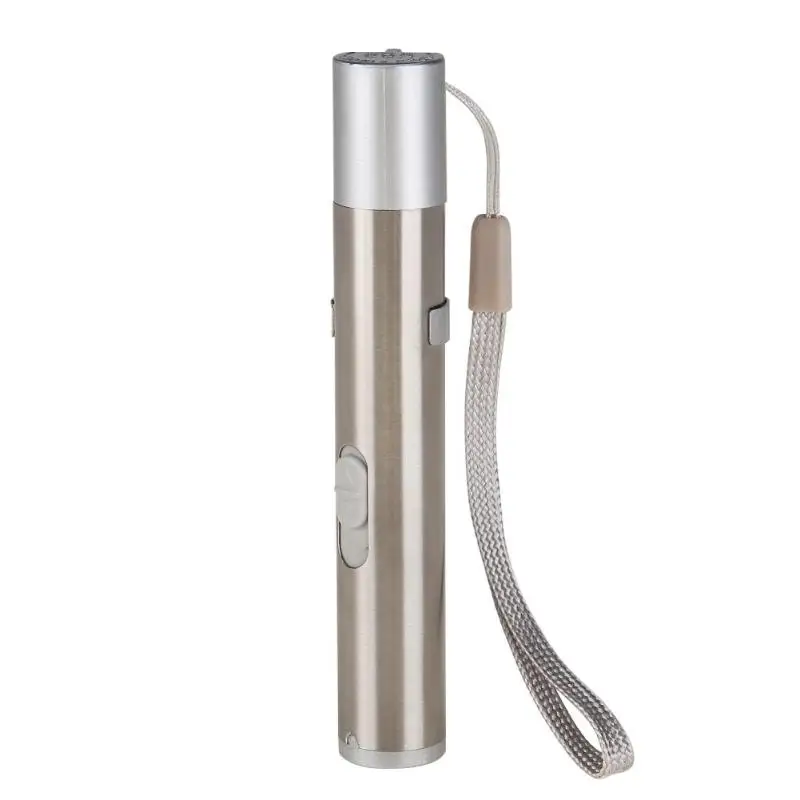 

2 in 1 USB Rechargeable Mini Red Pointer Pen with White LED Light Torch Child Pet Cat Toys Hanging Flash Light With Metal Clip