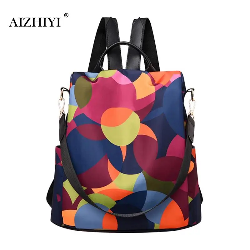 

High quality Women Oxford Cloth Travel School Bags Multifunction Bagpacks Teenager Girls Casual Anti Theft Backpacks