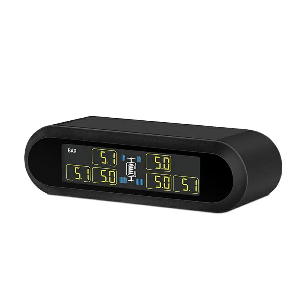  Sistema de control de presión de neumáticos USB TPMS LCD Universal sistema de alarma 6 sensores ext