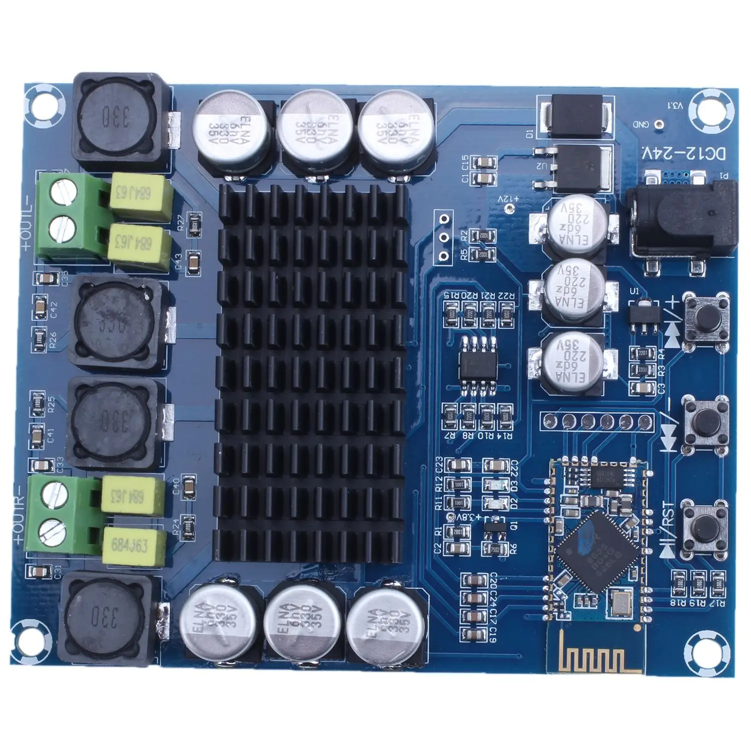 TPA3116D2 120 Вт + беспроводной Bluetooth 4 0 аудио приемник Цифровой усилитель