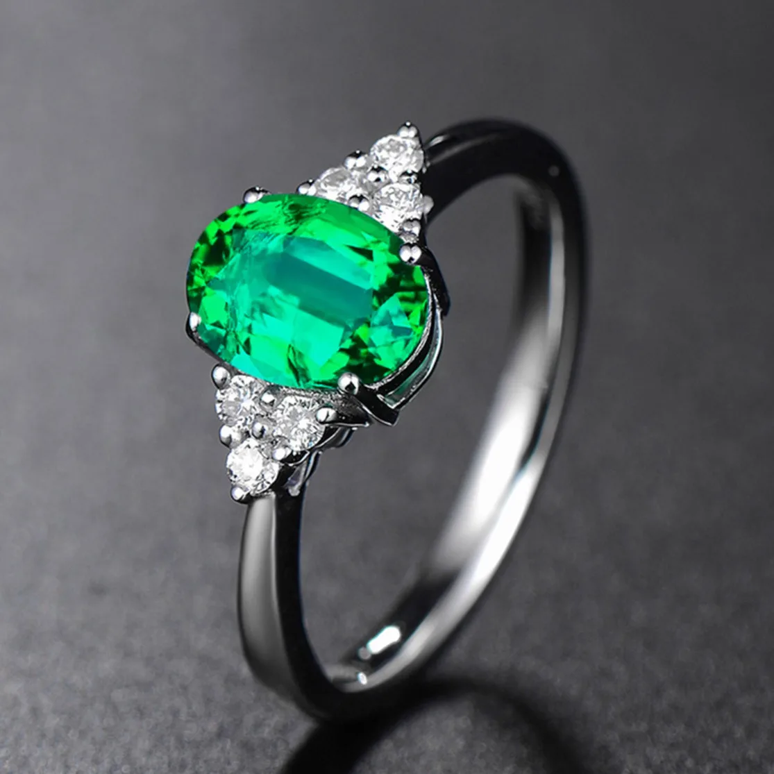 

Resizable Green Crystal Ring For Women Stainless Steel Wedding Bisuteria Anillo Mujer Aneis Feminino Size Adjustable Rings