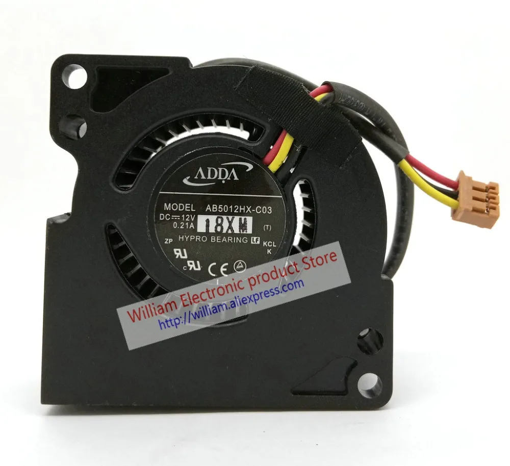 Новый Оригинальный ADDA AB5012HX C03 DC12V 0.21A 3 линии Porjector охлаждающий