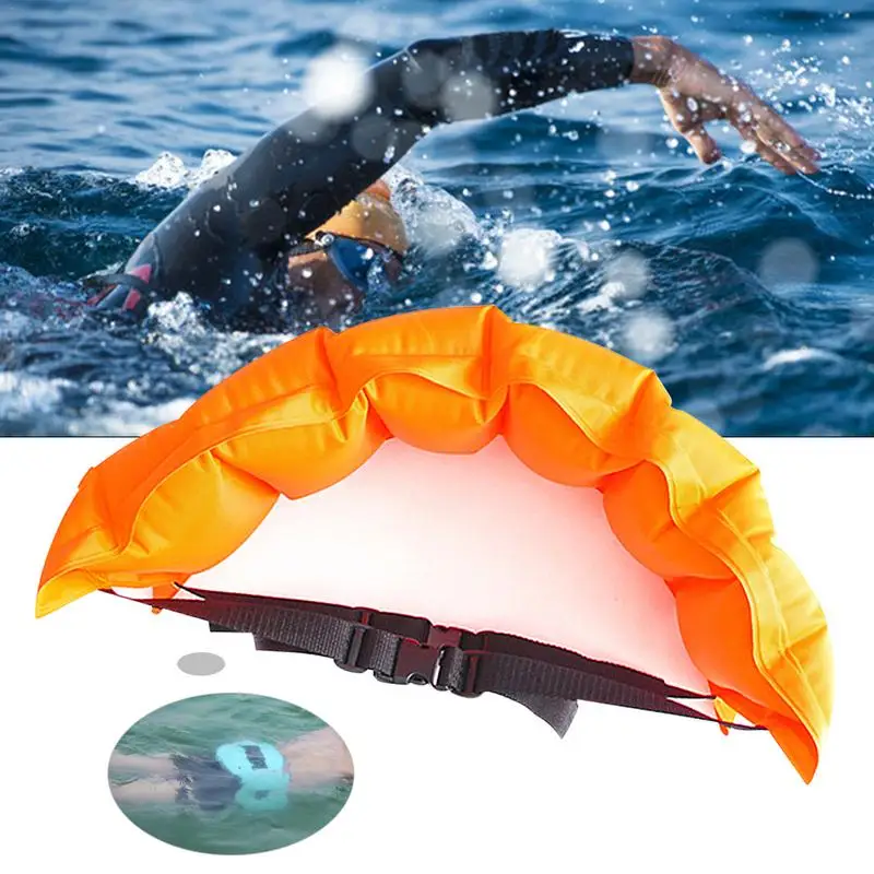Новый высокое качество оранжевый надувной Плавание ming плавающий ремень композитный ПВХ для взрослых и детей безопасности Плавание