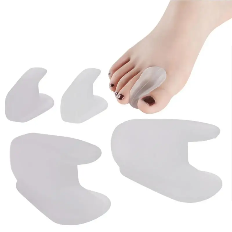 

1 Pair Silicone Gel Foot Toe Separator Thumb Hallux Valgus Corrector Orthopaedic Foot Protector Bunion Adjuster Massager