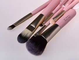 

100sets Makeup Brushes Set with Metal box Pink Cosmetics Makeup Palette Highlighter Powder Foundation brushes 7pcs fashion