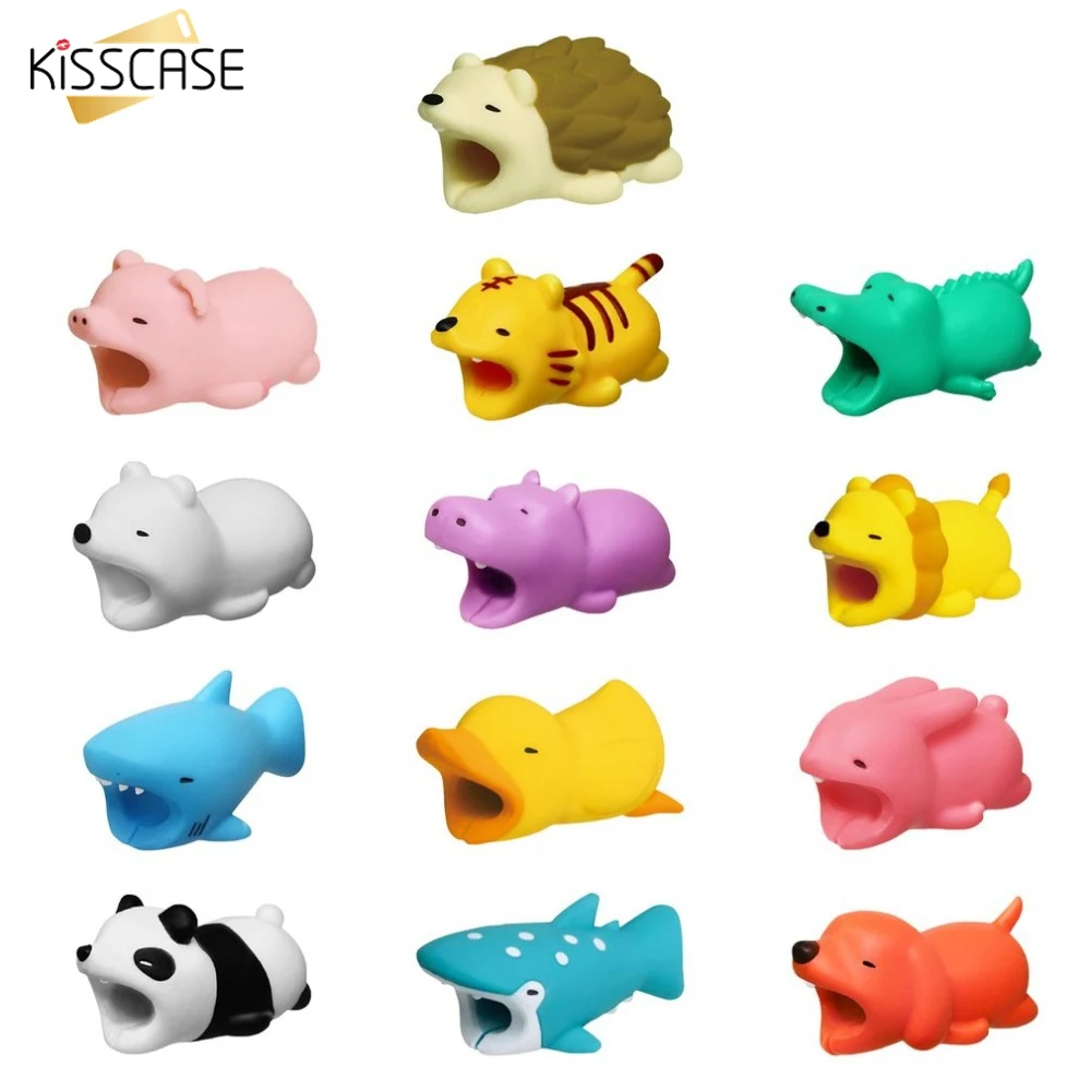 

KISSCASE Cute Animal USB Cable Protector Data Line Charger Protector Cable Wire Holder Cable Winder Earphone Accessories Part #3