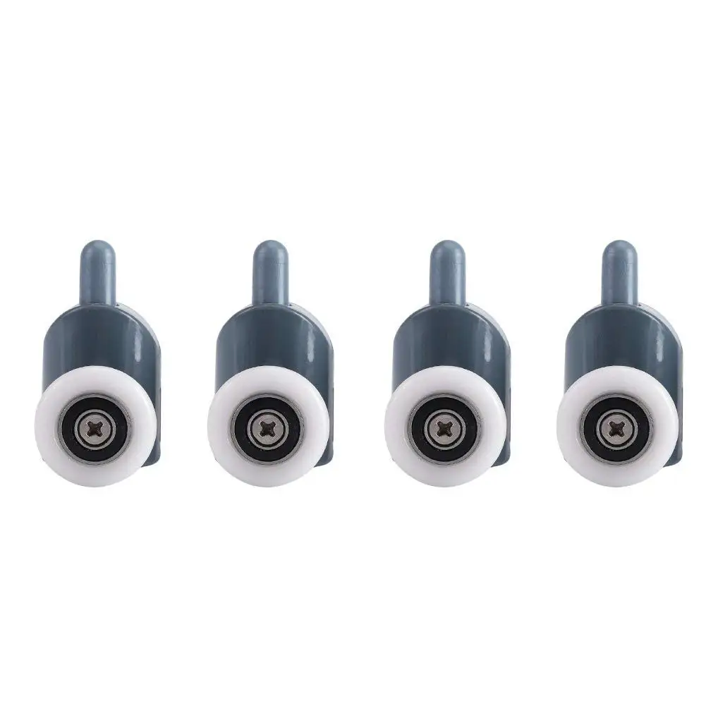 Shower door castors rolls shower door rollers sliding roller guide spare parts glass pulleys wheels 8Pc