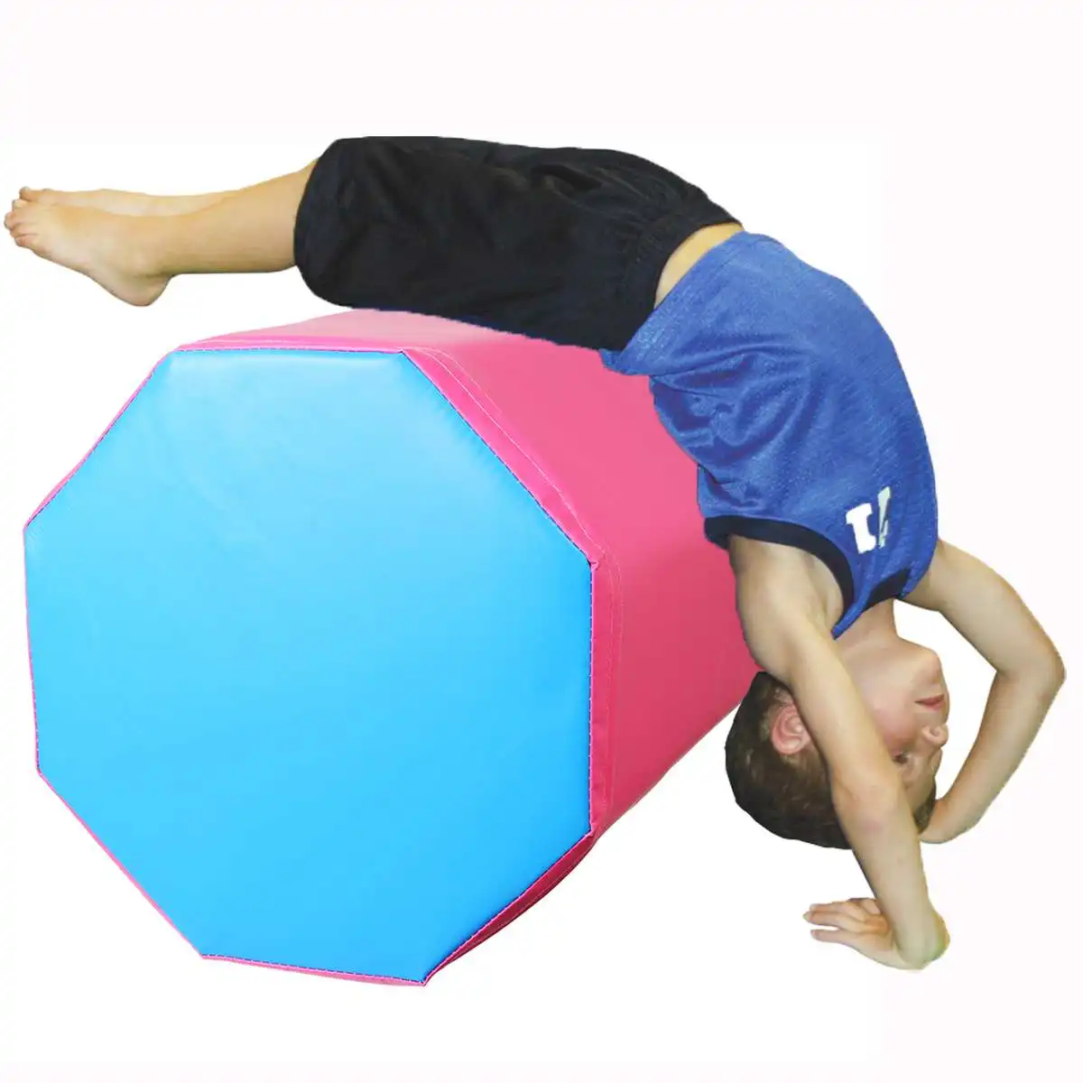 

38x38x50cm Balance Fitness Gymnastics Foam Rolls Yoga Trainer Octagon Tumbler Mat Skill Shape Trainers Exercise Portable Rolls