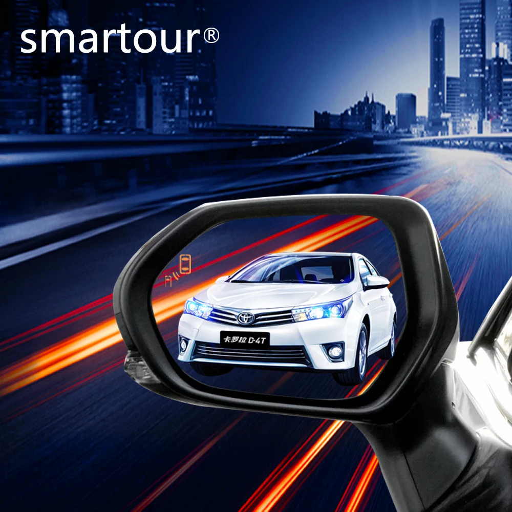 Smartour BSM BSD microwave radar reverse parking sensor blind spot blind zone monitoring and line assist for Toyota Camry Reiz