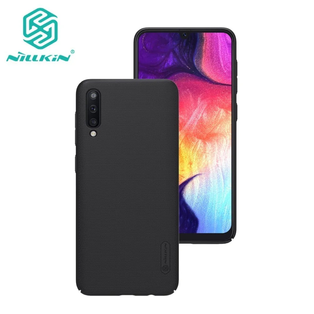 For Samsung Galaxy A50 чехол NILLKIN облегающие Чехлы Супер Матовый экран с подарочной подставкой для телефона и розничной упаковкой