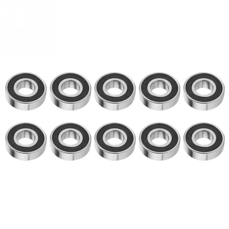 

10Pcs 17x47x14mm Bearings 6204-2RS High Speed Double-Sided Seal Deep Groove Raceway Ball Bearing