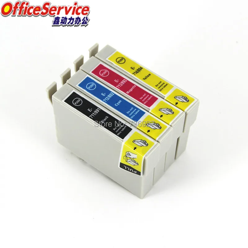 Совместимый чернильный картридж T0711 T0891 для Epson Stylus SX110 SX105 SX115 SX200 SX205 SX209 SX210