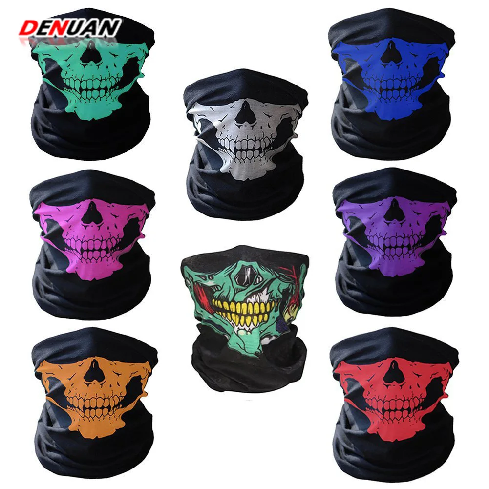 Мотоциклетная маска для лица Balaclavas на Хэллоуин велосипедная Лыжная с черепом