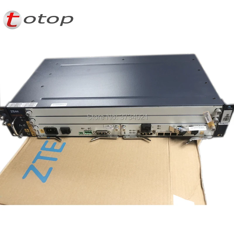Оригинальный GPON OLT ZTE C320 с 1 * SMXA(1G) + PRAM 16 портами GTGH C SFP модули AC DC источник