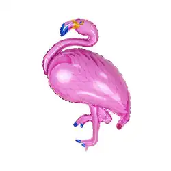 3D Фламинго шар из алюминиевой фольги день рождения пляж красный, фиолетовый, вечерние синий партии поставщика украшения 0,02 КГ