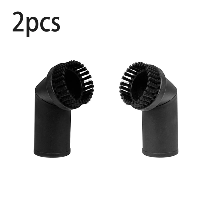 

2 pcs Universal Vacuum Cleaner Accessories Attachment Round Dust Brush Bristle Head 35mm Black Set Home Tool