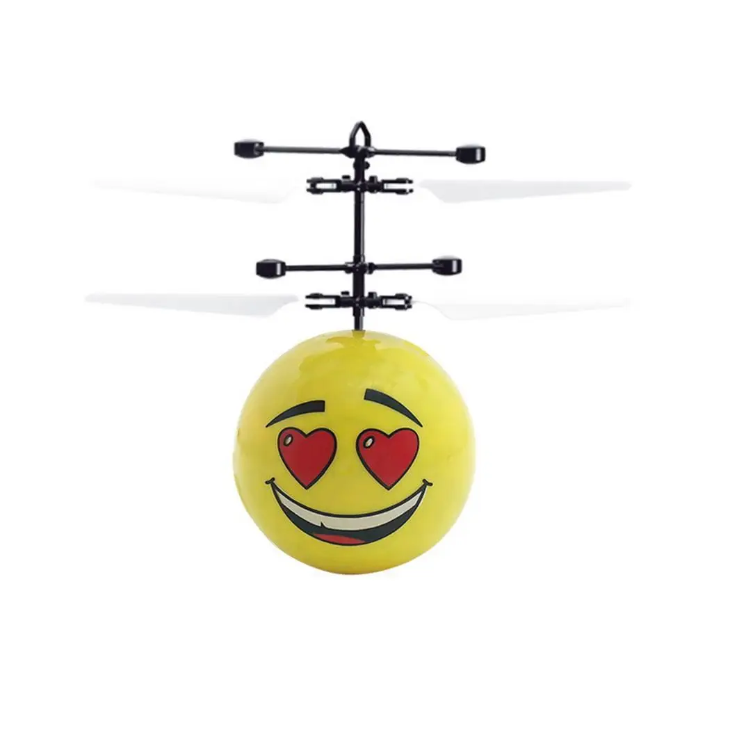Minutes Years Above Cable Smile Face Toy Old 20 Outdoor Creative Induction Aircraft 3 Rechargeable Glowing Flight USB