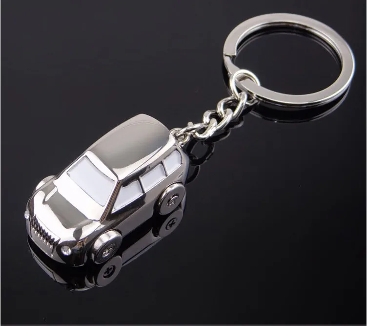 

2019 3D Car styling Fashion Creative off-road Modified Metal SUV Car keychain key chain ring For Jeep Volkswagen Honda Audi