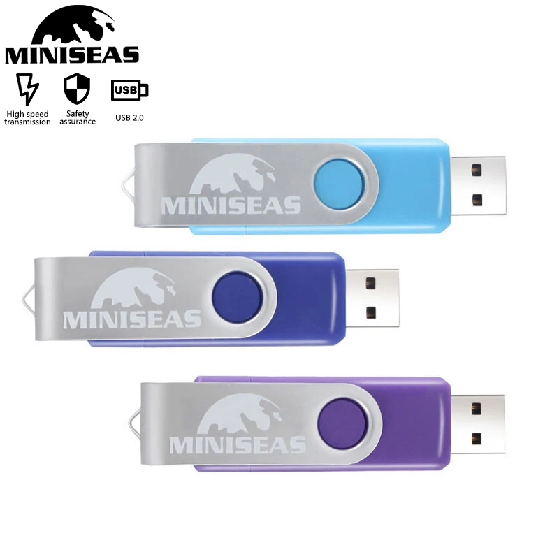 

Miniseas Usb Flash Drive OTG 8GB 16GB 32GB Memory Usb Stick 2.0 Pen Drive Pendrive For PC Smart Phone New Real High Speed