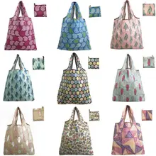 1х Водонепроницаемая Складная многоразовая эко-сумка для покупок Портативная сумка через плечо сумка для покупок новая