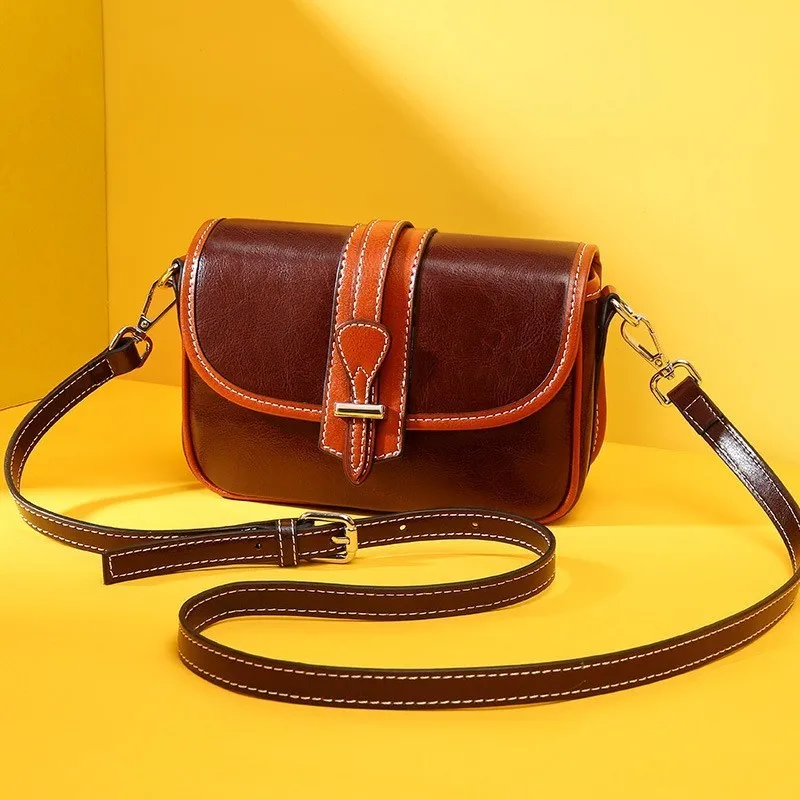 

2019 Patchwork Hasp Fashion Genuine Leather Luxury Handbags Women Bags Designer Crossbody Bags Shoulder Messenger Summer Bag