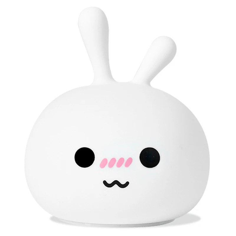 

Cartoon Rabbit Led Night Light Touch Sensor Colorful Silicone Bunny Usb Children Kids Baby Bedroom Bedside Table Lamp