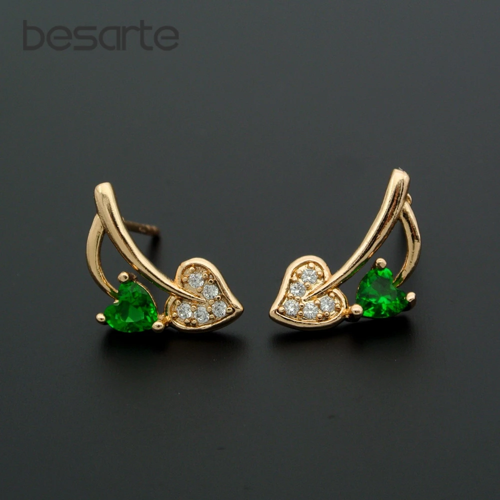 Cuore Orecchini Con Perno Donne Oorbel Earing Boucle D' Oreille Femme Orecchini Cuore Aretes Cristal Oorknopjes Kolczyki Orecchini E2902