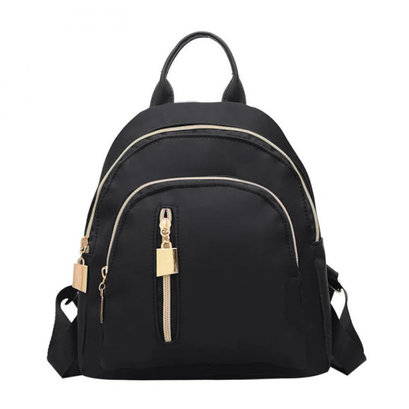 

TFTP-Fashion Women Travel Backpack Oxford Cloth Zipper Shoulder Bag Casual Backpacks