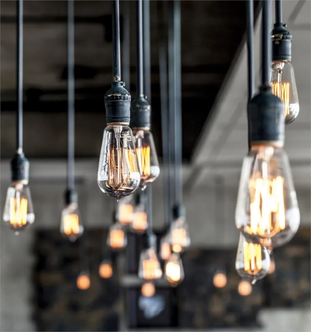 40W 60W Vintage Edison Bulbs E27 110V/120V Incandescent Bulb ST64 Filament Bulb Retro Light For
