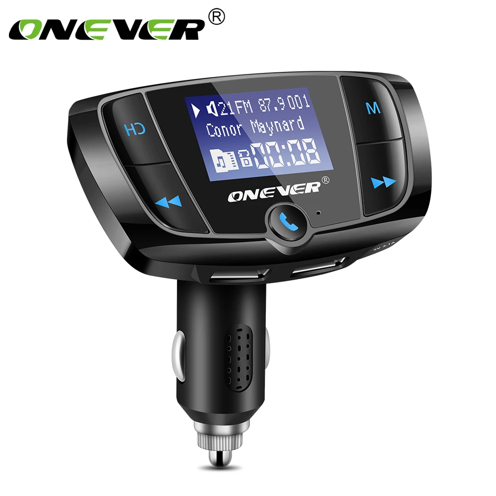 Car Bluetooth FM Transmitter T38 Player Car Kit With 3.4A Dual USB Car