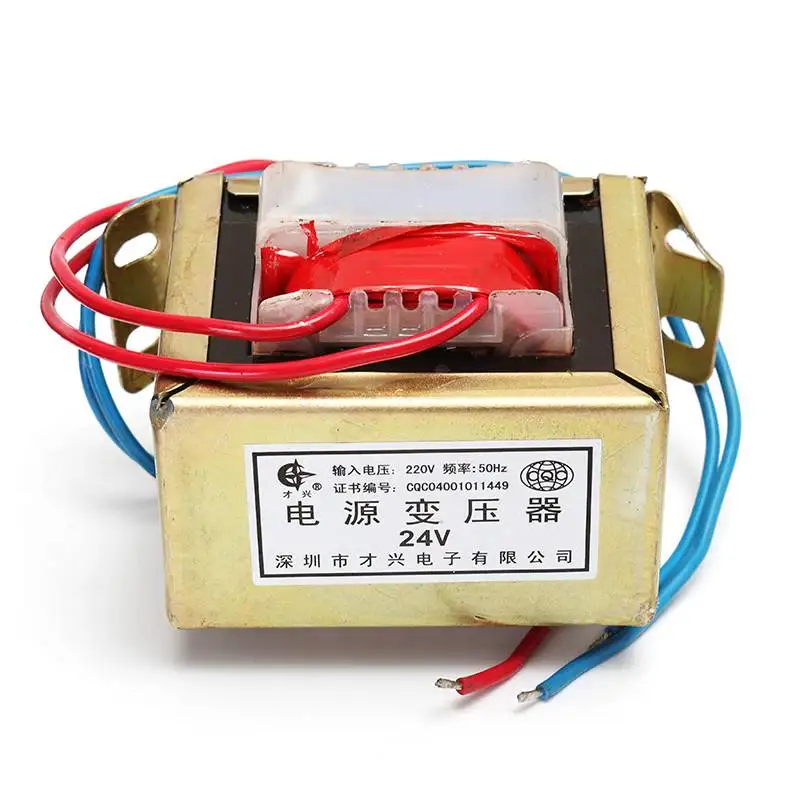 

80W AC 220V To 24V Single Low Frequency E Type Isolation Small Power Transformer Module
