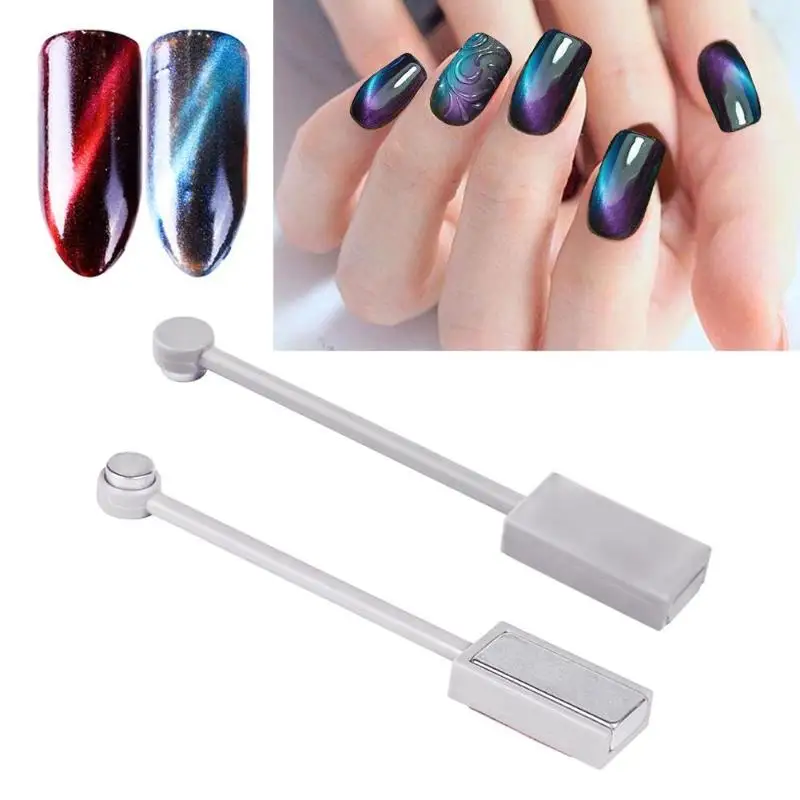Double Round Head Cat Eye Pen Stick Nails Manicure Polish DIY Tool Design For Nails Art
