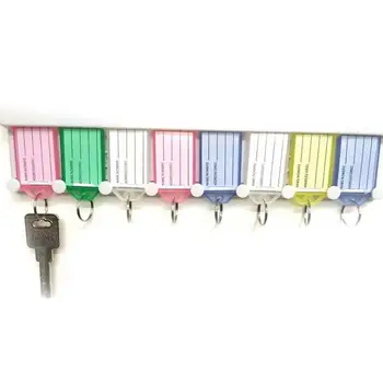 

20PCS Colored Plastic Key Ring Classification Tag Key Chain Label Hang Advertising Tag Identification Tag