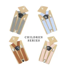 Детские подтяжки модные детские подтяжки сильный 3 зажимы Мальчик кольцо комбинезон на лямках с изображением медведя мотобрюки Suspensorio Эластичный Ремень Размеры