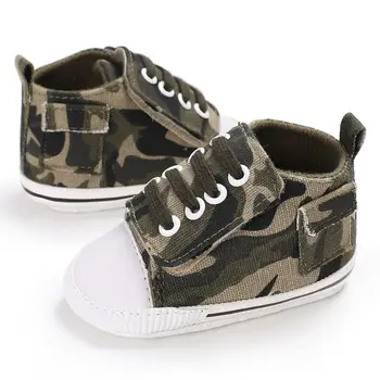 

Fashion Camouflage Baby First Walkers Baby Shoe Soft Bottom Non-slip Toddler Shoes Baby Canvas Unisex Camouflage Sneakers