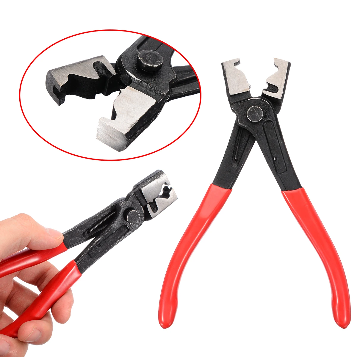 

Mayitr Metal Hose Clamps Hose Pliers Auto Pliers for Car Repair Removal Handle Clip Hand Tools Pliers