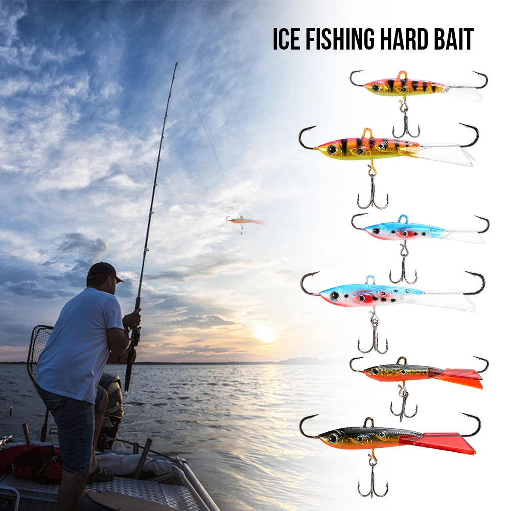 1 PC Artificial Hard Bait Ice Fishing Jigs Lures 10g/20g Bionic Fishing