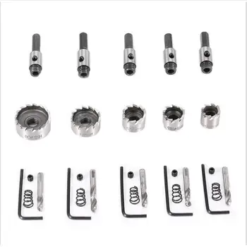 

Adeeing 5Pcs/Set High Speed Steel Hole Opener Drill Bit Set for Alloy Iron Plate