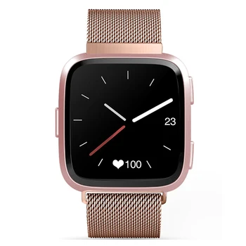 

Milan magnetic ring stainless steel strap for Fitbit Versa