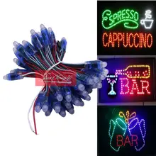 5 V 50 шт./лот WS2811 12 мм светодиодный строковый модуль RGB Полноцветный Пиксели прибор приемно-DC5V IP68 из водонепроницаемого материала