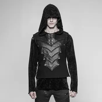 

Punk Rave Men's Faux Leather Detailed Goth Vest WY-931SYM