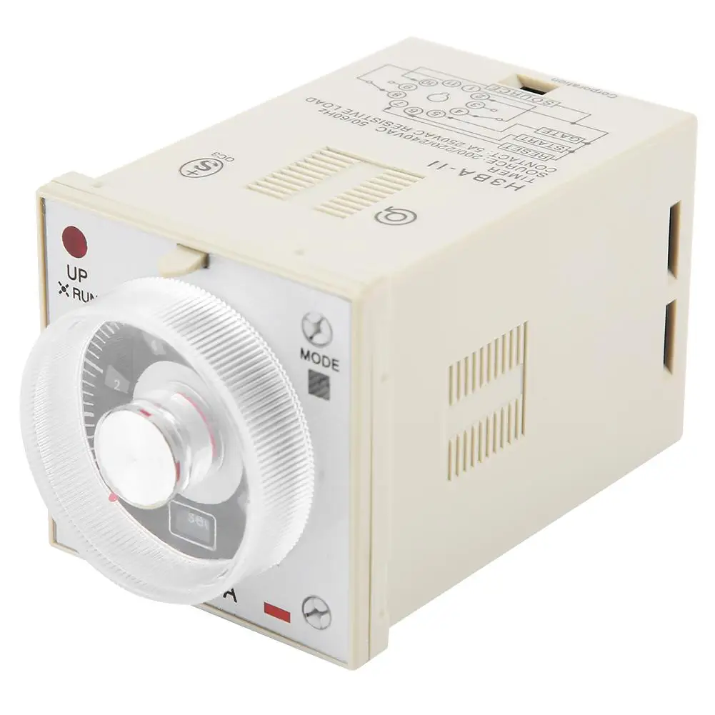 

H3BA-11 5A Delay Timer Relay Knob Control Timing Relay 10S 11-Pin 200/220/240V HOT Wholesale