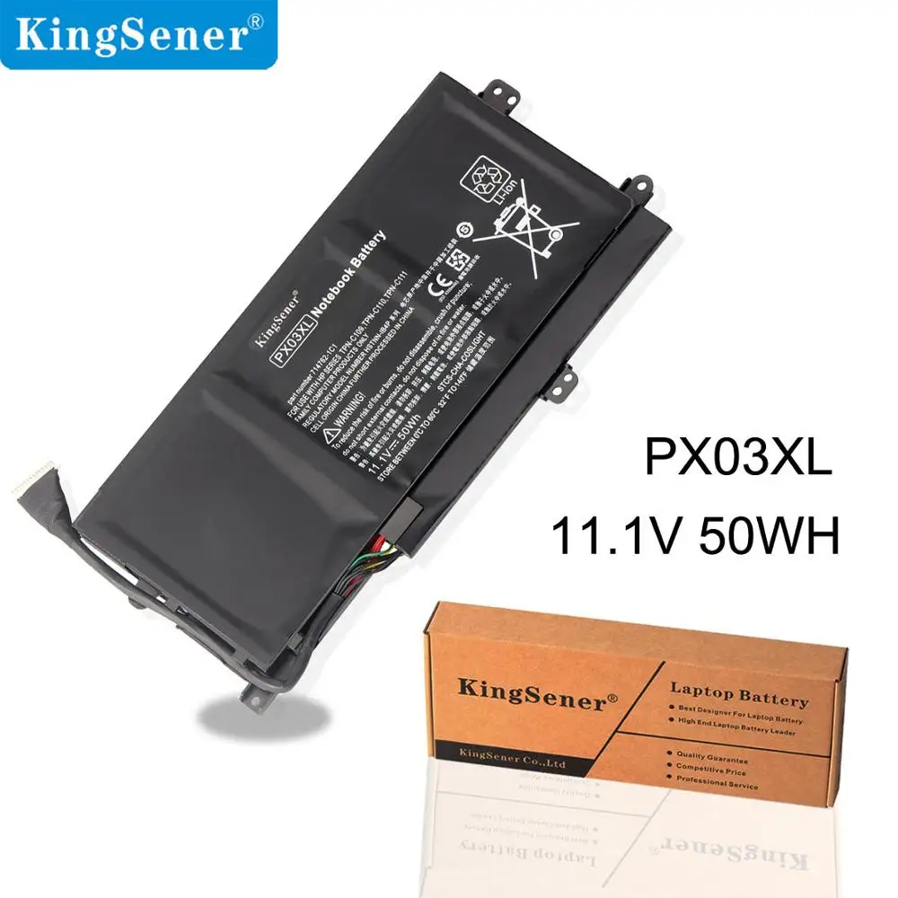 Аккумулятор KingSener PX03XL для ноутбука HP Envy 14-K001Tx K031Tx K047Tx K128Tx M6-K010dx k022dx HSTNN-IB4P/LB4P TPN-C109/C110/C111