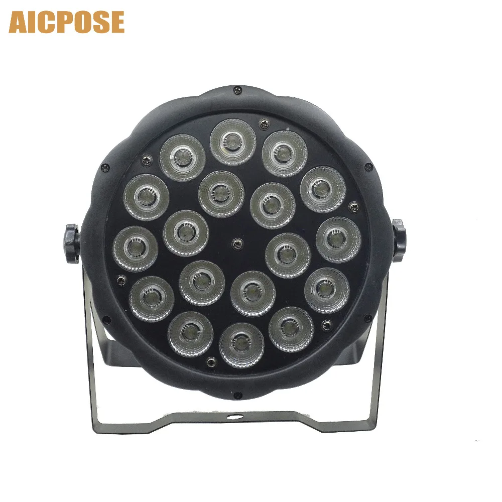 30 шт./лот большой объектив 18x10 Вт RGBW 4в1 Led Par свет с DMX512 управлением сценический для