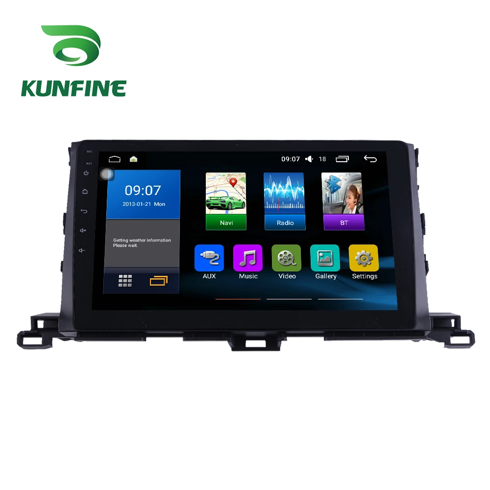  Octa Core 1024*600 Android 8.1 Car DVD GPS Navigation Player Deckless Car Stereo for Toyota Highlan