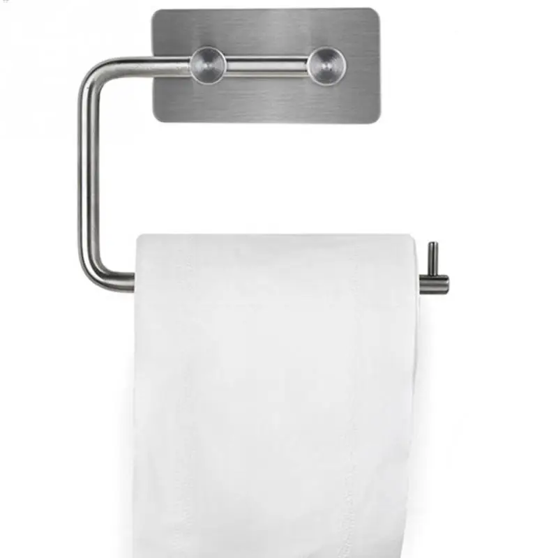 

NEW Bathroom Convenient Anti-slip Paper Holder Rail Towel Rack Bath Accessories kitchen Toilet paper towel rack stand support