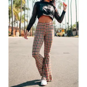 plaid jogger pants womens