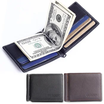 

Coofit Ultra Thin Men Wallet Casual Male Bi-Fold Cowhide Wallet Leather Purse With Money Clip Card Slots Card For Men Boys Teens
