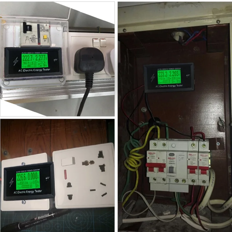AT3010 AC50 ~ 320V 100A измеритель напряжения цифровой индикатор мощности вольтметр