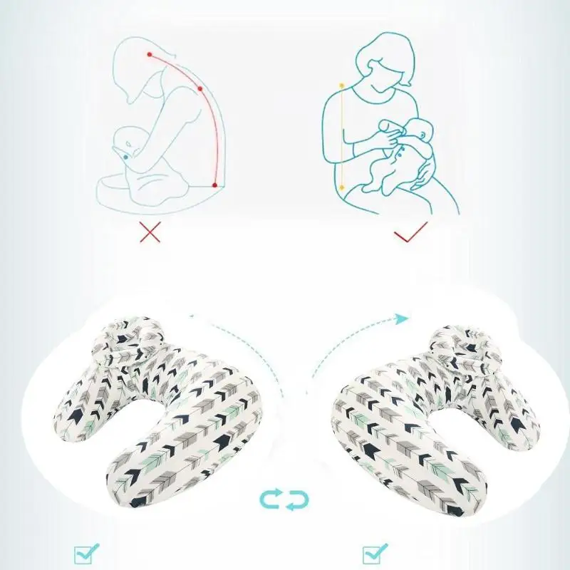 U-образная Подушка для новорожденных, подушки для мам для грудного вскармливания, подушка для кормления из хлопка, подушка для кормления грудью